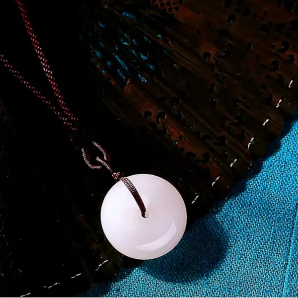 Hetian Jade  Necklace-Bring Peace and Tranquility - Image 3