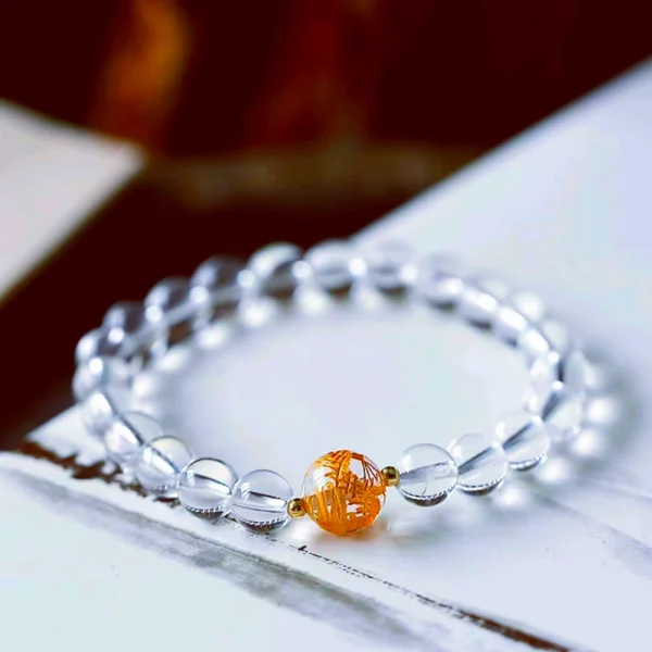 Natural white Crystal bracelet-Strong magnetic field brings good luck - Image 3