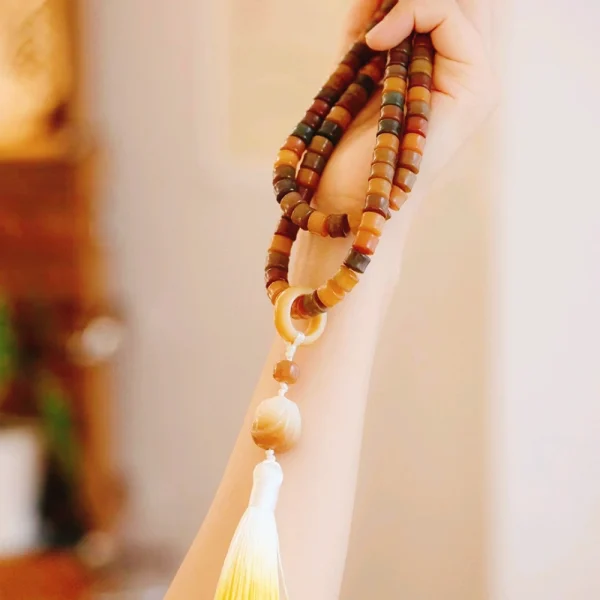 Natural Bodhi Long Bracelet/Necklace-Balance your mind - Image 4