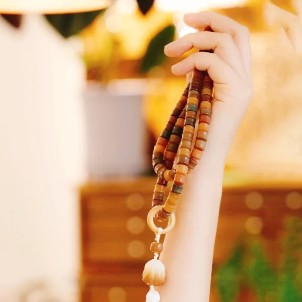 Natural Bodhi Long Bracelet/Necklace-Balance your mind - Image 5