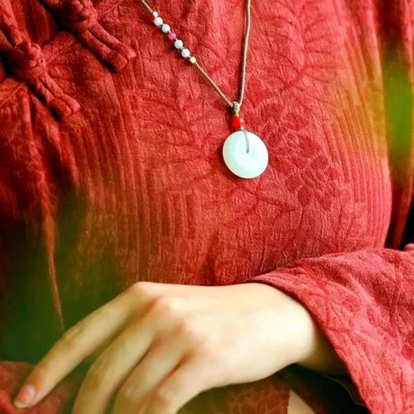 Hetian Jade  Necklace-Bring Peace and Tranquility - Image 5