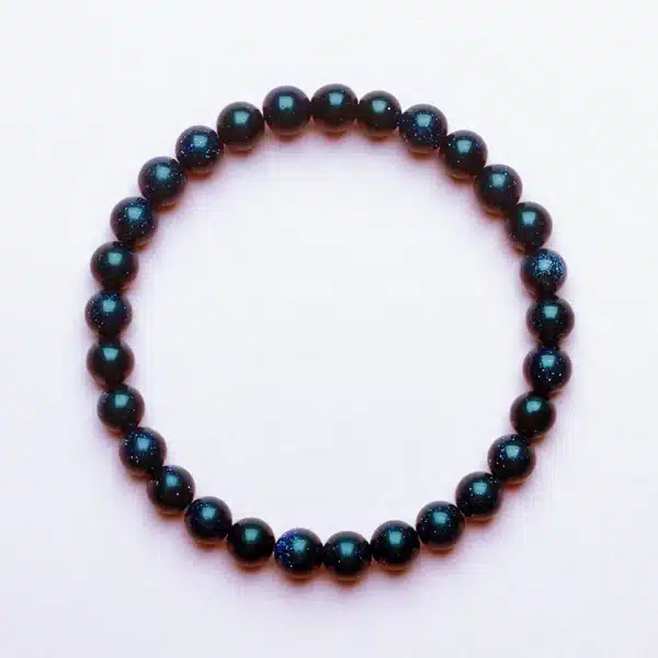 Blue Sandstone Bracelet - Intention Amplifier-Attract Success - Image 3