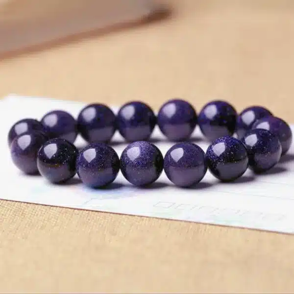 Blue Sandstone Bracelet - Intention Amplifier-Attract Success - Image 4