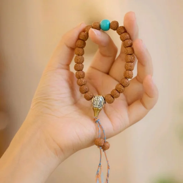 Tibetan Vajra Bodhi Tassel Bracelet-Bringing calmness, protection, and wisdom. - Image 5
