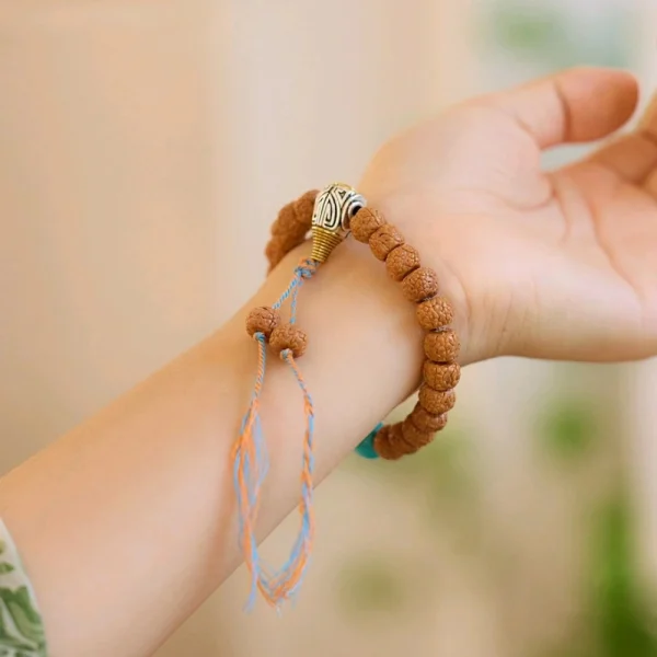 Tibetan Vajra Bodhi Tassel Bracelet-Bringing calmness, protection, and wisdom. - Image 2