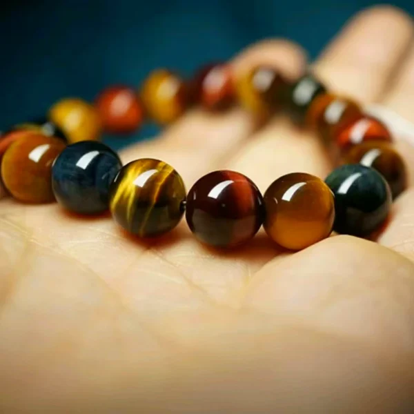 Gold Tiger Eye FengShui Bracelet - Attract Power & Prosperity - Image 3