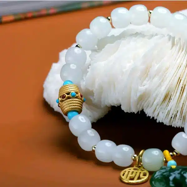 Little elephant  Hetian Jade Bracelet-Bring Wealth and Energy - Image 2