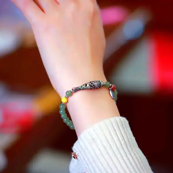 Silverfish  Hetian Jade Bracelet-Bring Happiness and Good Luck - Image 3