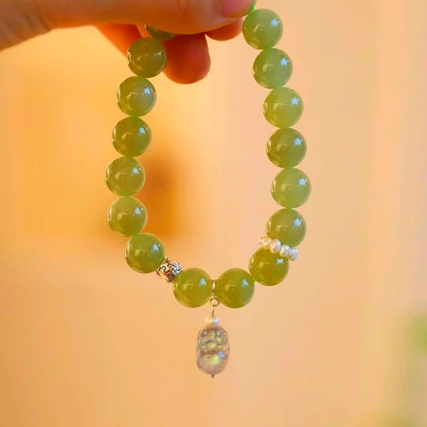 Hetian Jade Bracelet -Brings Good Luck and Weath - Image 5