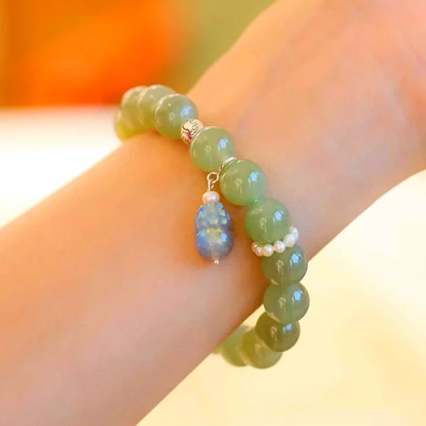 Hetian Jade Bracelet -Brings Good Luck and Weath - Image 4