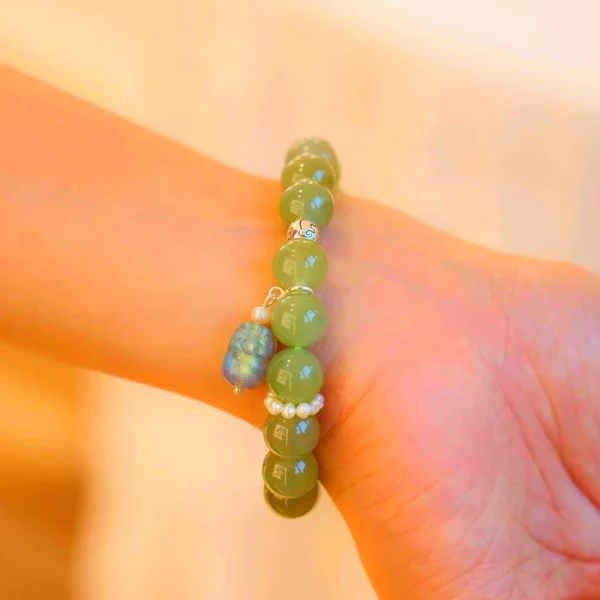 Hetian Jade Bracelet -Brings Good Luck and Weath - Image 3