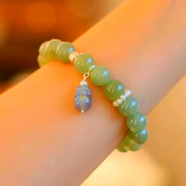 Hetian Jade Bracelet -Brings Good Luck and Weath - Image 2