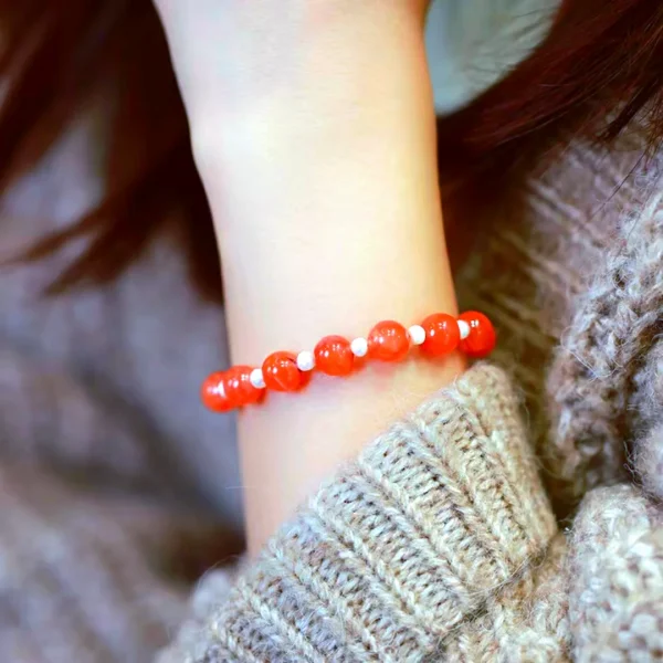 Southern Red Agate Jade Bracelet -Bring Good Luck and Wealth - Image 4