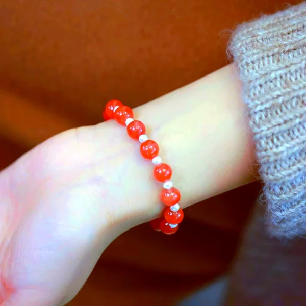 Southern Red Agate Jade Bracelet -Bring Good Luck and Wealth - Image 5