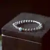 White Crystal & Aquamarine Bracelet – Good Luck, Calm & Mental Clarity - Image 3