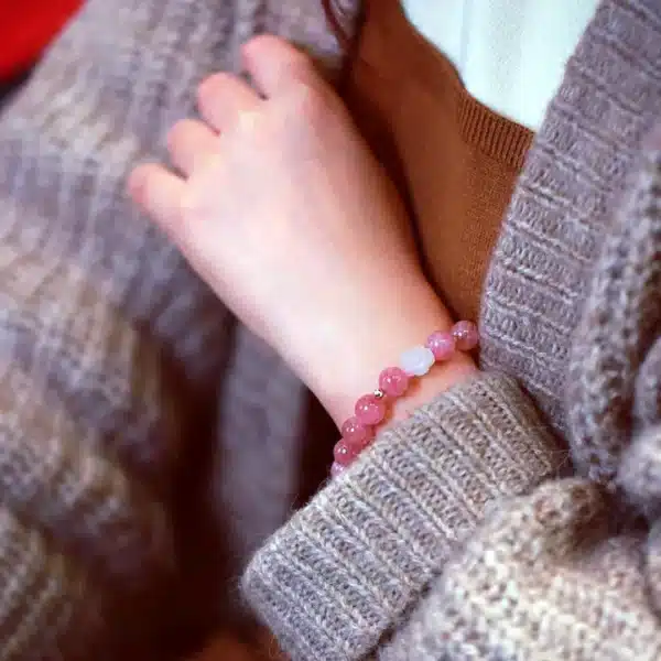 Pink Love Crystal Bracelet -Bring Happiness and Love - Image 2