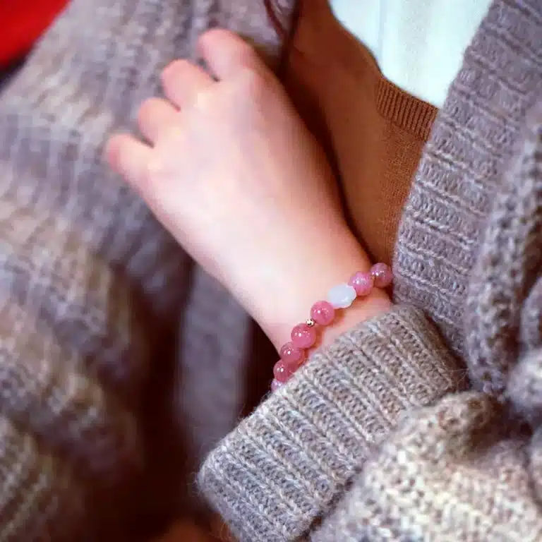 an amage of Pink Love Crystal Bracelet