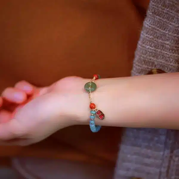 Peaceful Buckle Jadeite Bracelet-Bring Peace and Wealth - Image 4