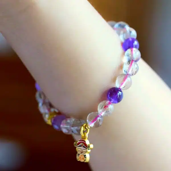 Hair Crystal Bracelet&Amethyst -Bring Wealth and Energy - Image 5