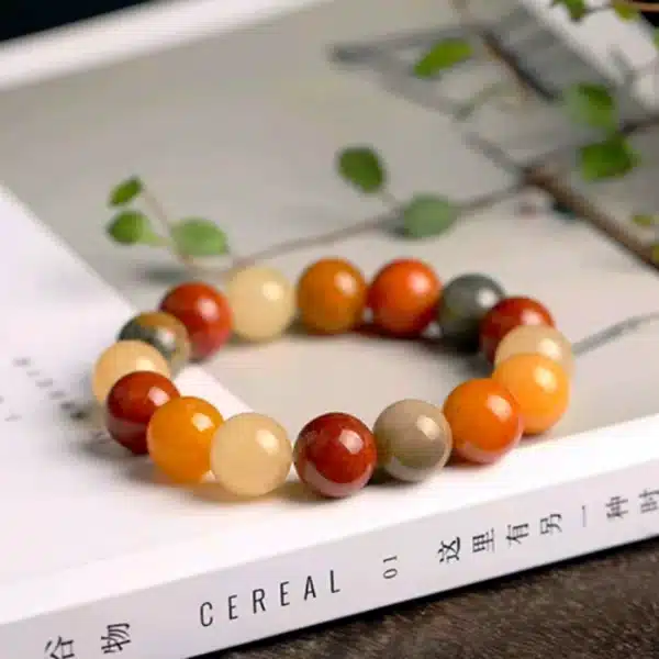 Natural Gold Silk Jade Bracelet-Bring Wealth and Good luck - Image 5