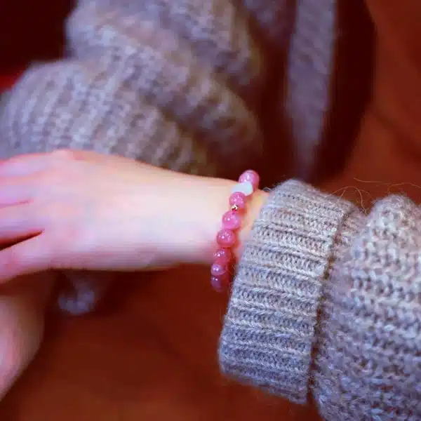 Pink Love Crystal Bracelet -Bring Happiness and Love - Image 3