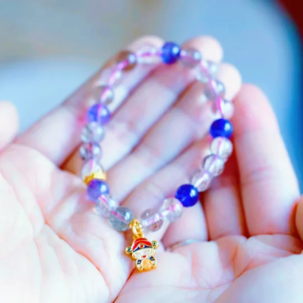 Hair Crystal Bracelet&Amethyst -Bring Wealth and Energy - Image 3