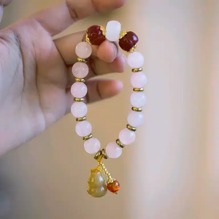 an amage of Strawberry crystal bracelet