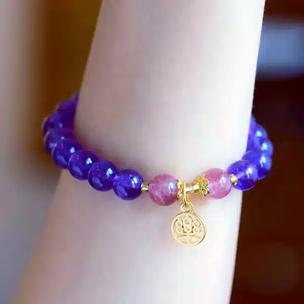 Amethyst Bracelet Happy and Carefree-brings Happiness and Energy - Image 3