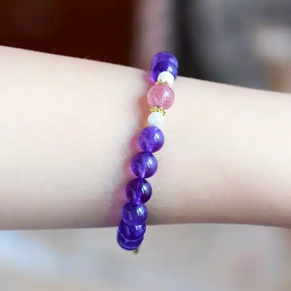 Amethyst Bracelet Happy and Carefree-brings Happiness and Energy - Image 4