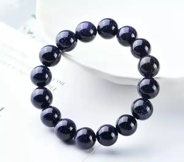 Blue Sandstone Bracelet - Intention Amplifier-Attract Success