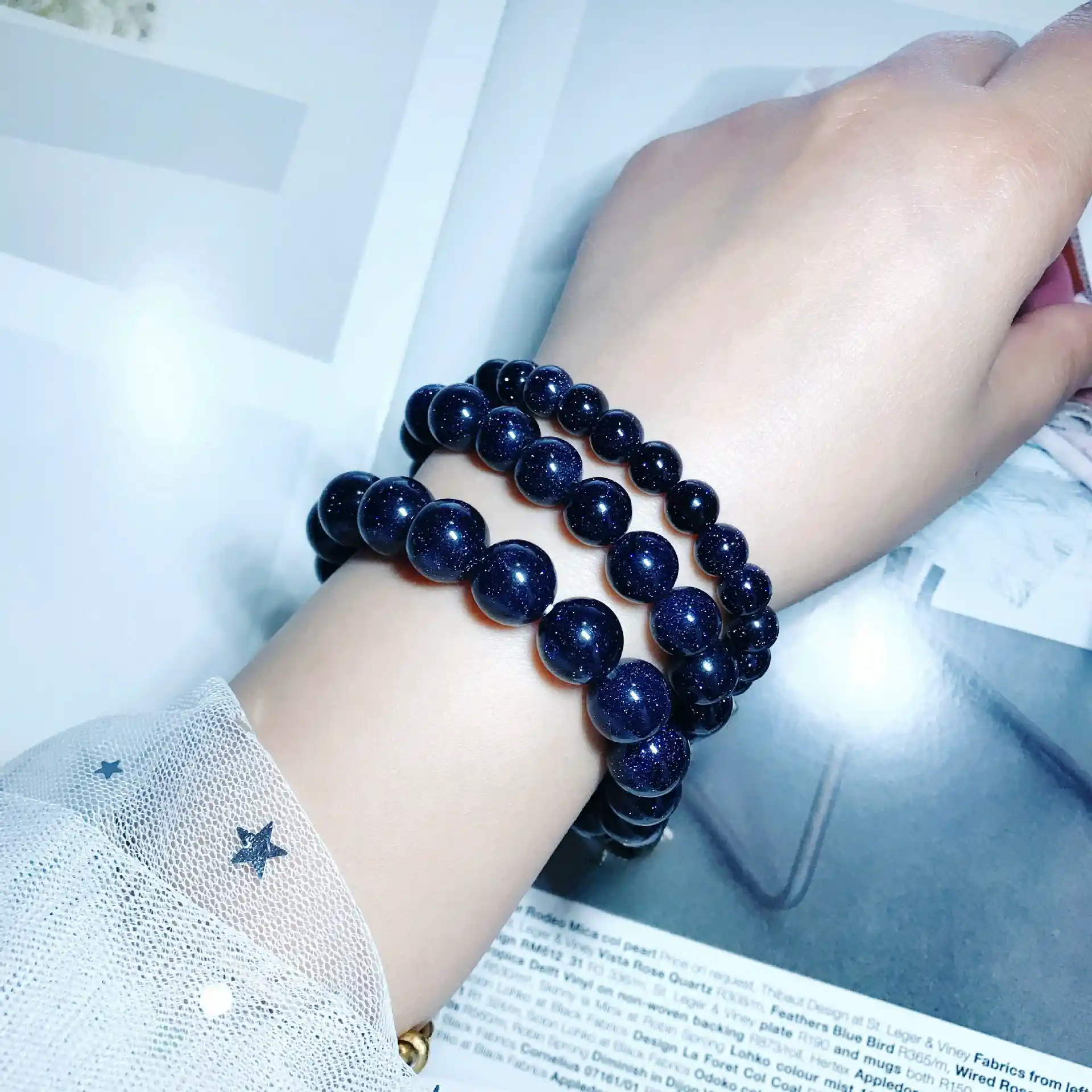 Blue Sandstone Bracelet