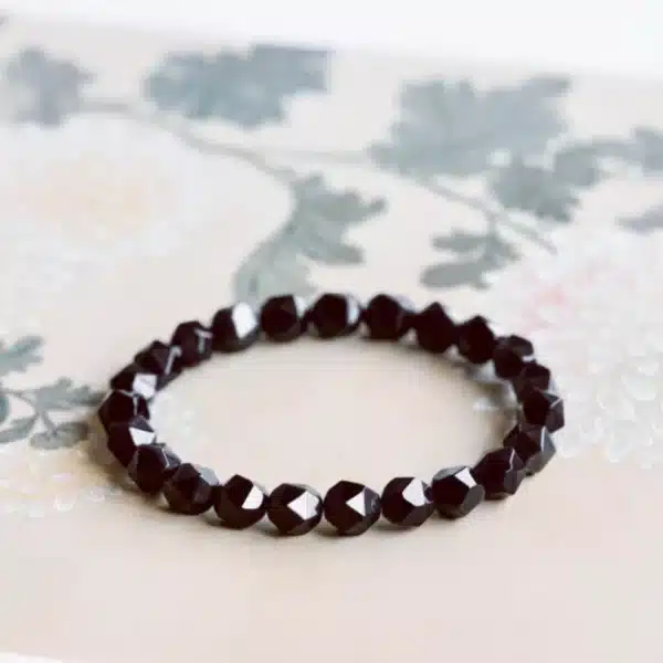 an amage of Faceted Obsidian Bracelet
