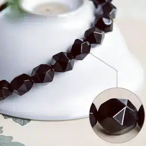 an amage of Faceted Obsidian Bracelet