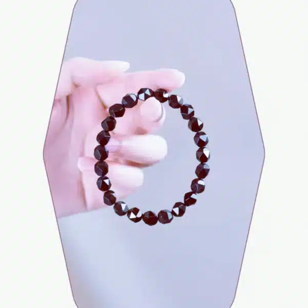 Faceted Obsidian Bracelet – Natural Multi-Cut Black Crystal Beads for Protection & Clarity - Image 7