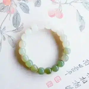 an amage of Gradient Jade Bead Bracelet