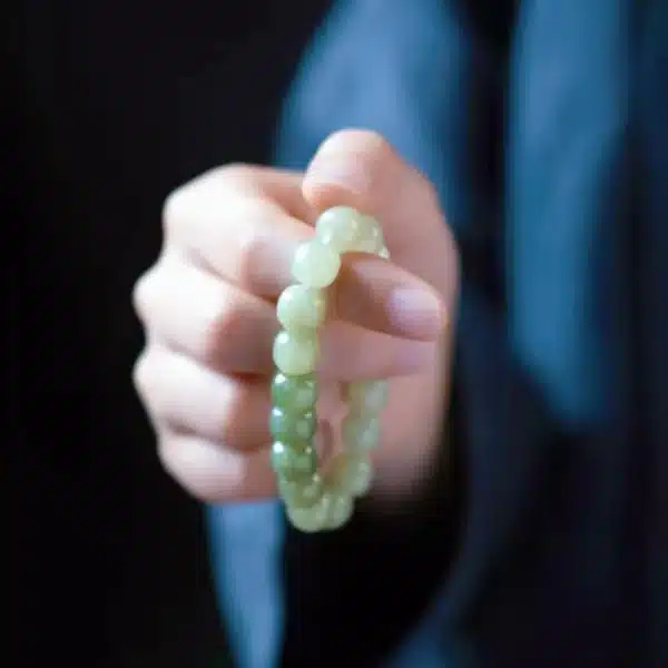 Feng Shui Gradient Hetian Jade Bracelet – Natural Color-Transition Jade Beads for Harmony & Luck - Image 10