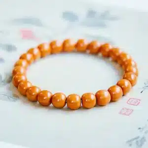 an amage of Seed Bead Bracelet–Walnut Monk