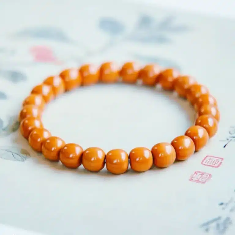 an amage of Seed Bead Bracelet–Walnut Monk